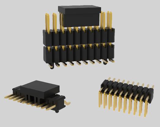 Cabeçalho de pinos de 1,27 mm