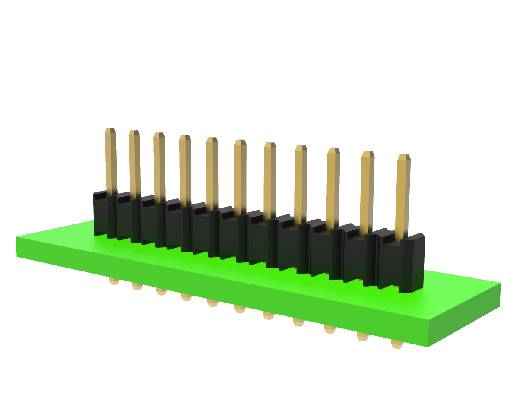 Cabeçalho de pinos de 2,50 mm