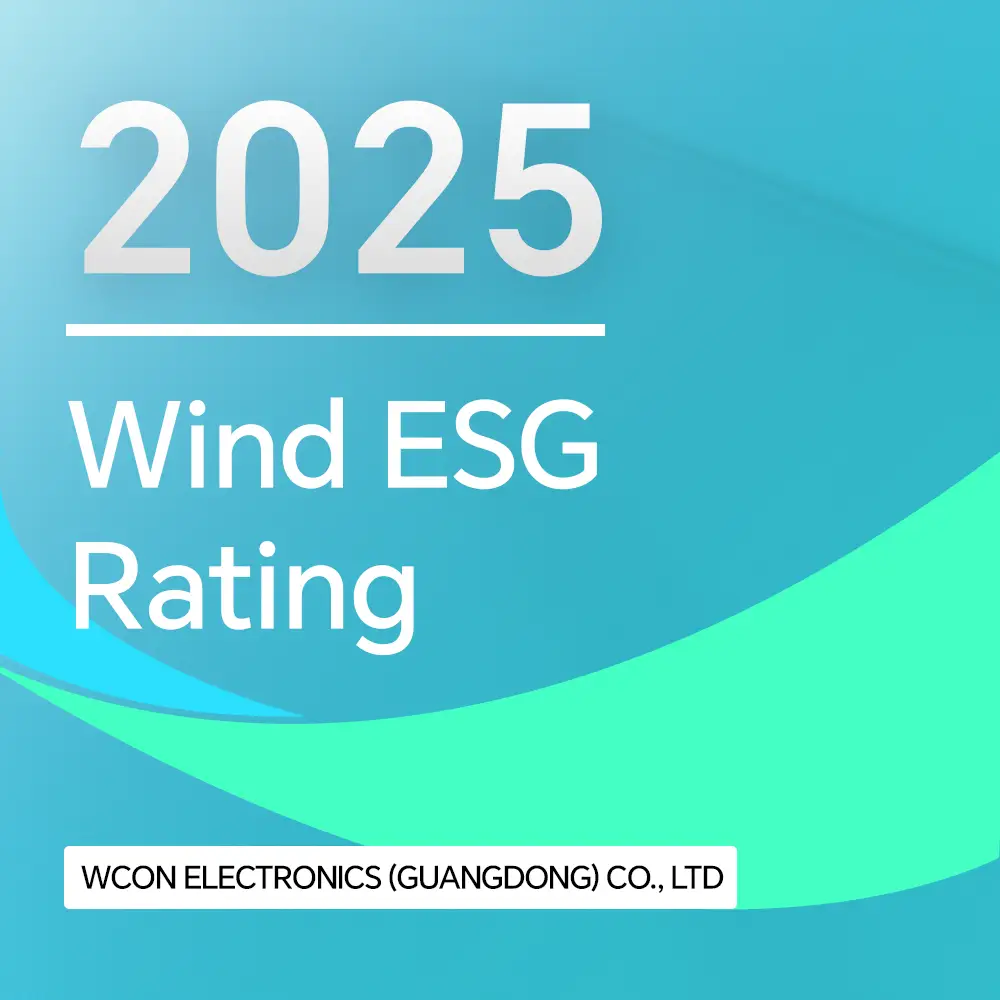 Wcon Electronics atualiza para "A" na classificação Wind ESG! Práticas de sustentabilidade ganham reconhecimento significativo
