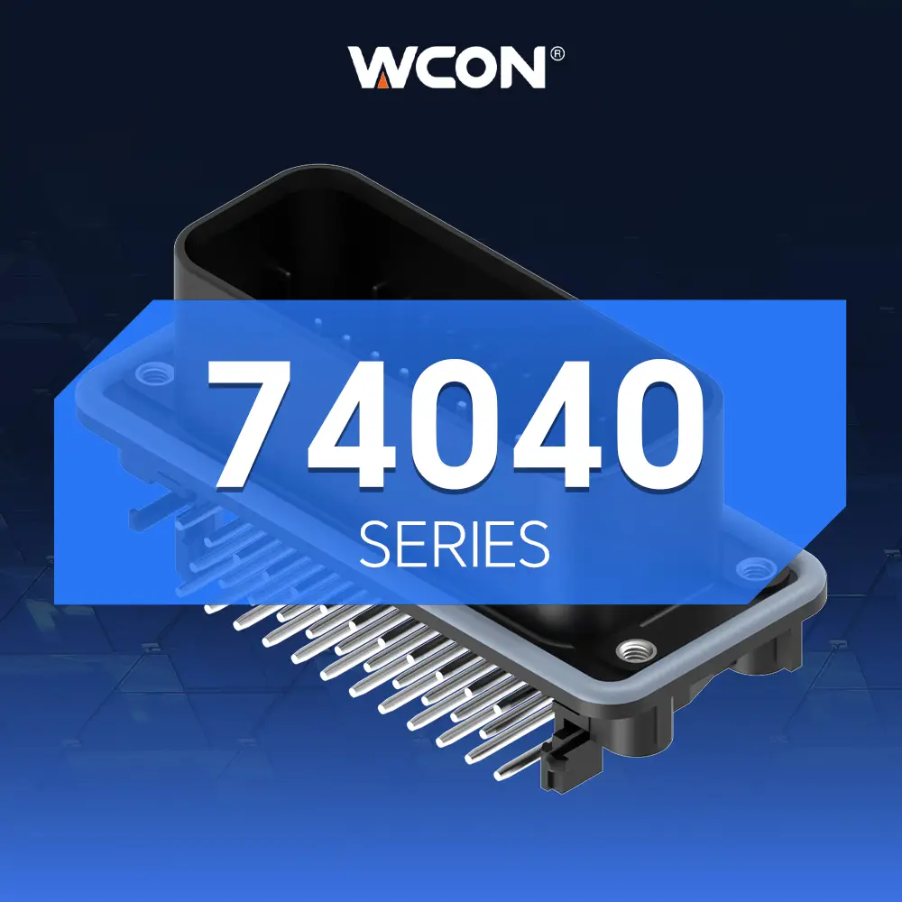 Conectores Automotivos Wire-to-Board com passo de passo 74040 de 4,00mm | Resistência ao choque e alta força de retenção